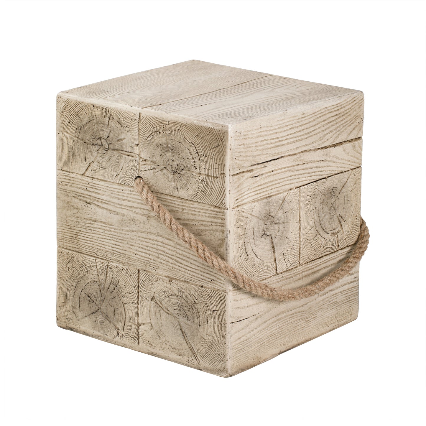 Small Indoor and Outdoor Wood Grain Side Table