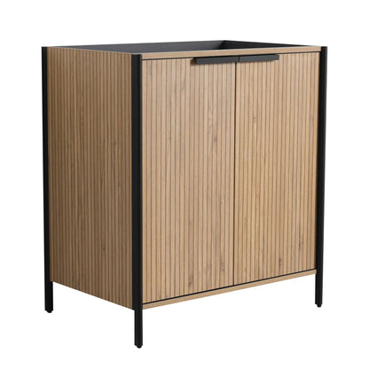 Contemporary Vanity with Adjustable Shelves