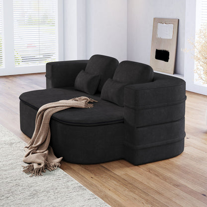 Foldable Sofa Bed with a Multi Functional Blanket