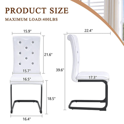 Alligator skin upholstered dining chairs white crocodile-embossed fabric with crystal studs on Tampa Home & Garden Store