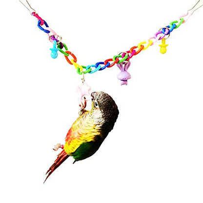Parrot acrylic chain bridge swing toy rainbow chain with hanging parrot Sell My Stuff on Tampa Home & Garden Store