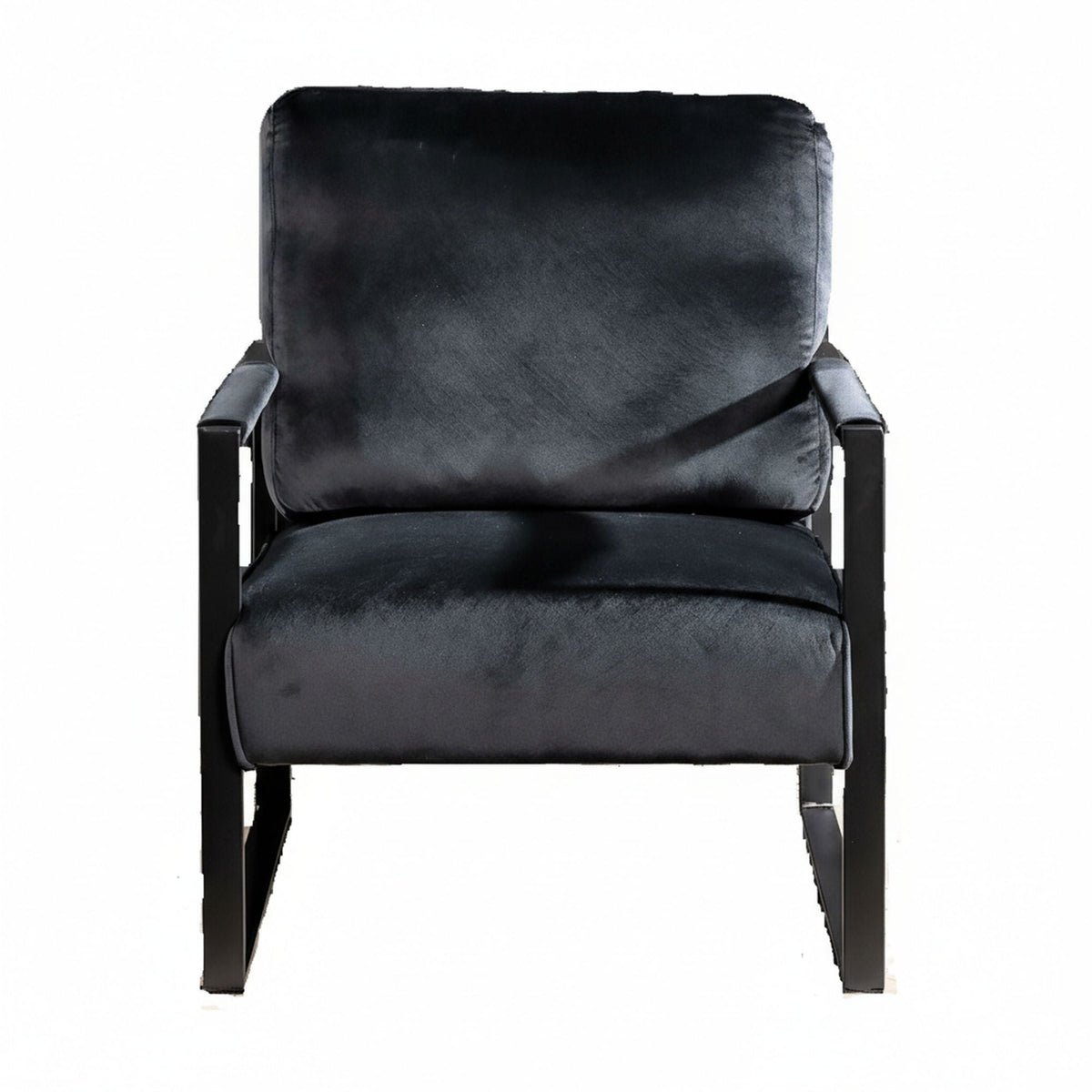 Mid Century Modern Chair With a Metal Frame