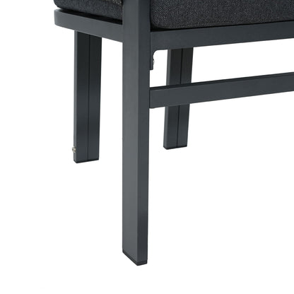 Durable Aluminum Outdoor Dining Chairs Set of Two