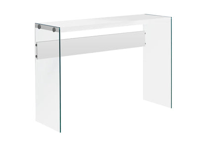 Accent Console Table for Entryway Glass Surface