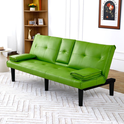 Compact Foldable Sofa Bed and Cup Holder