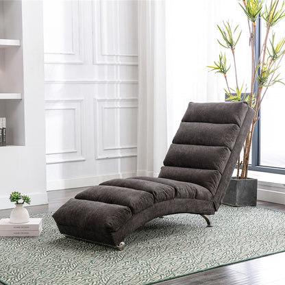 Massage Chaise Lounge With Remote Control, dark gray upholstery in a modern living space on Tampa Home & Garden Store
