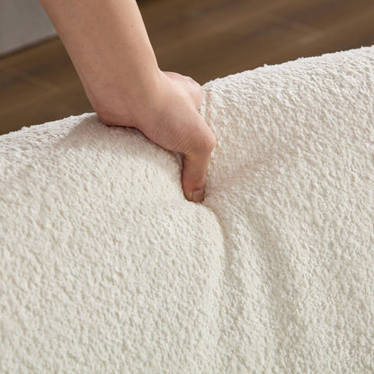 Classic Curved Tight Back Sofa And The Boucle