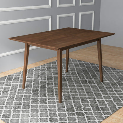 Levi rectangular wooden dining table in warm brown finish with straight legs on Tampa Home & Garden Store