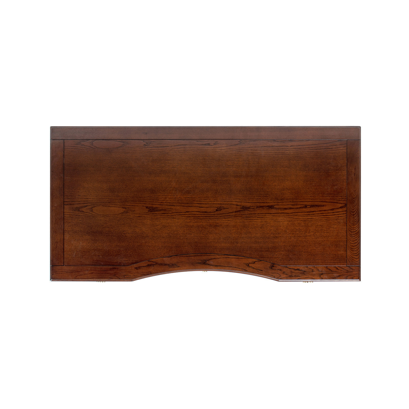 Dauphin 5-Drawer Desk in dark walnut ash veneer with curved base panel Store on Tampa Home & Garden Store
