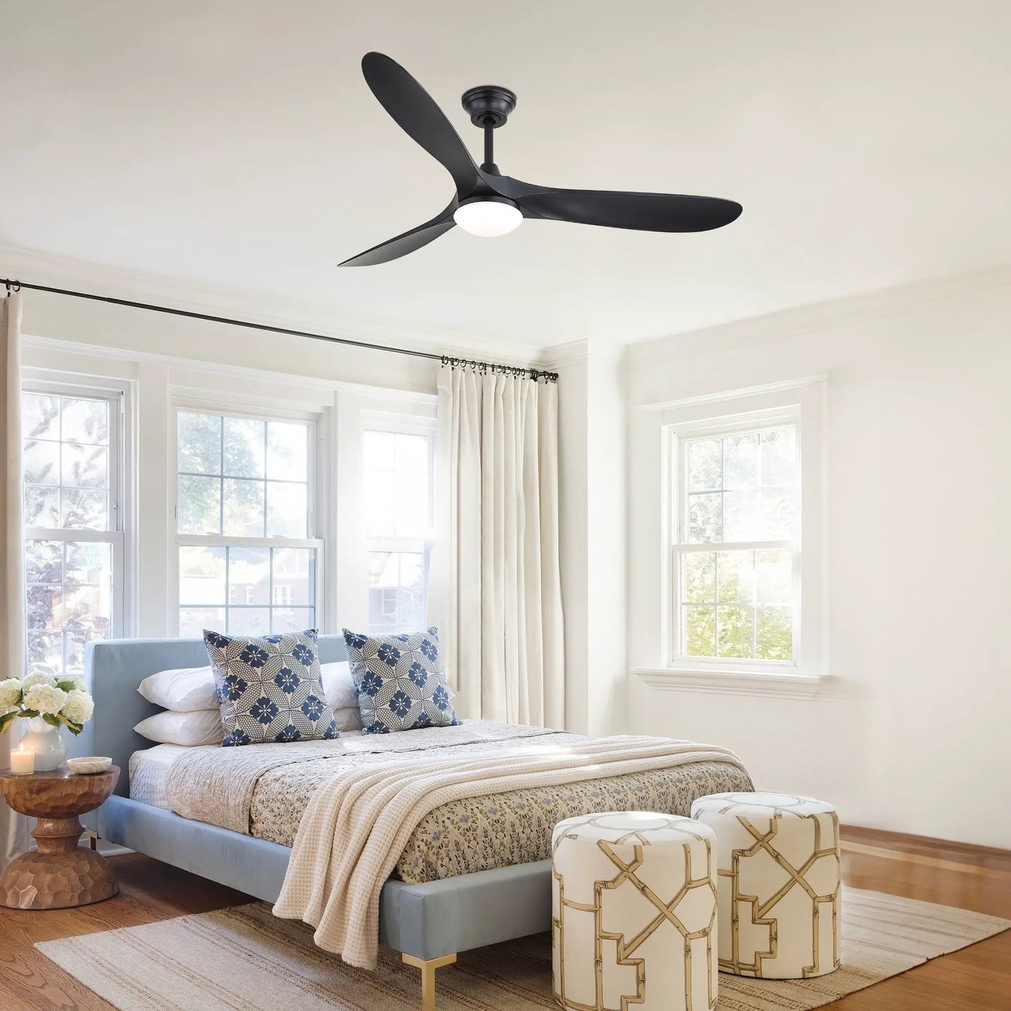 Smart Ceiling Fan With Lights, DC Motor Indoor
