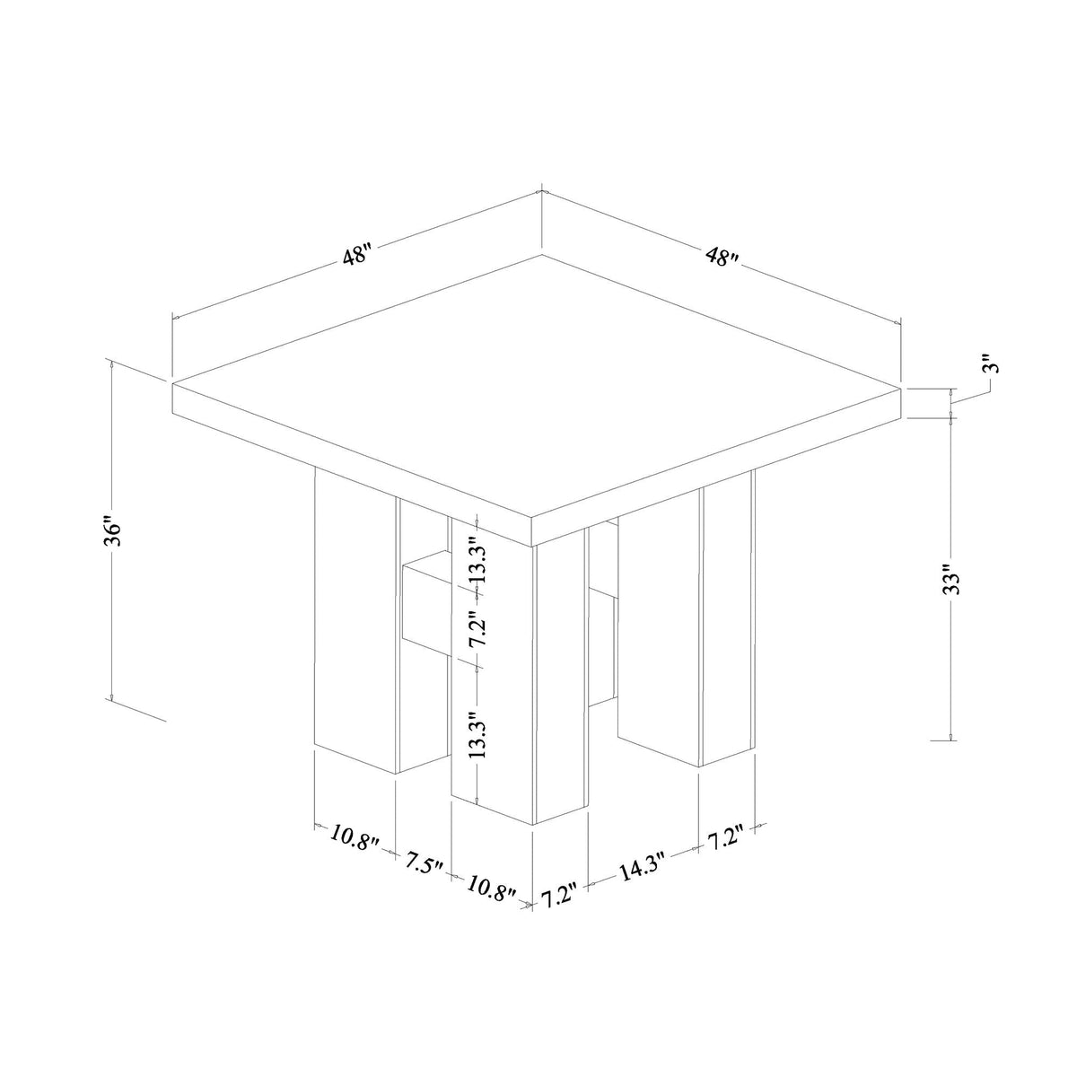 Faux Marble Bar Table and 4 Bar Stools Set by HouseOfZazla, 5-piece dining blueprint on Tampa Home & Garden Store