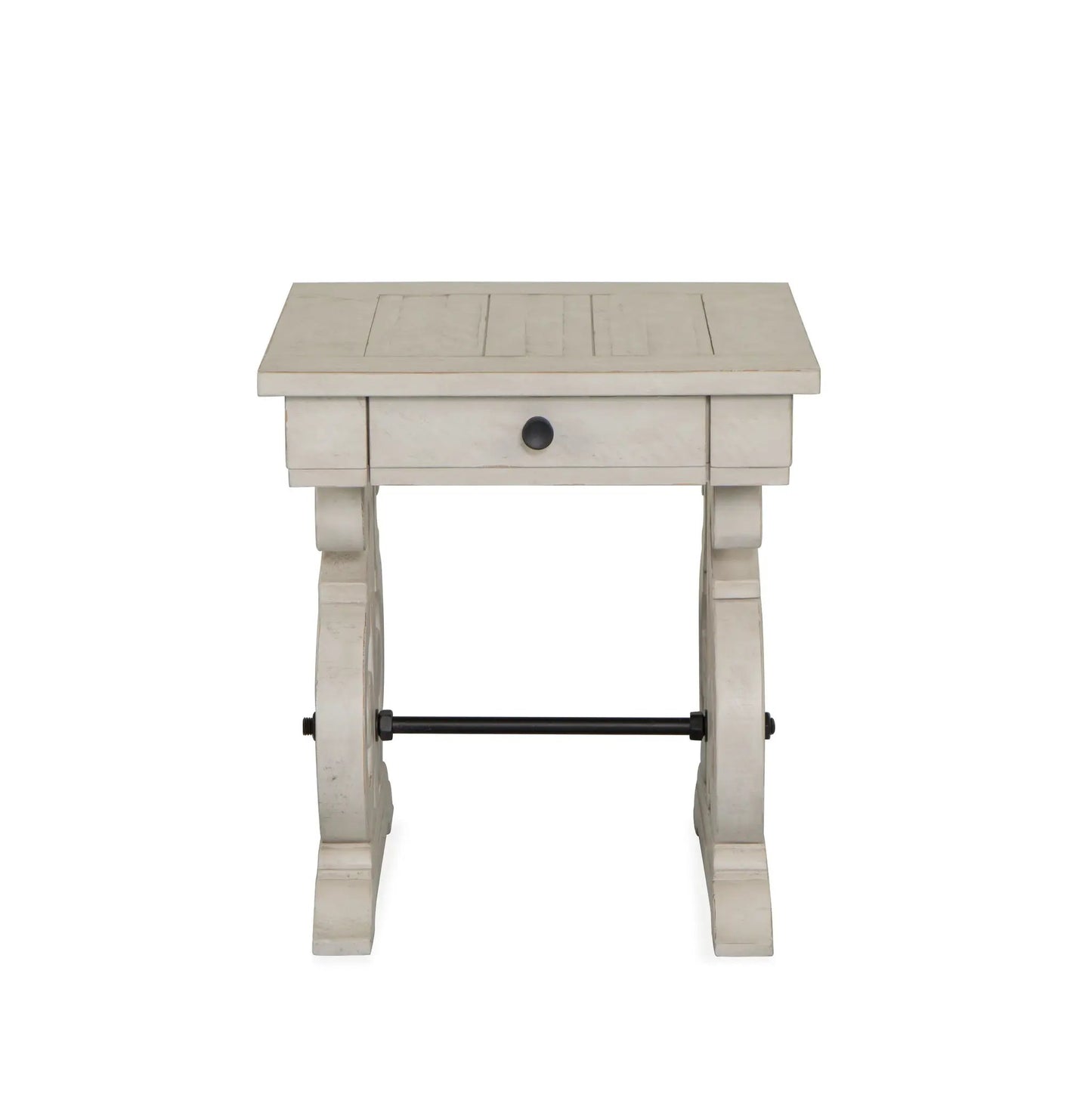 Bronwyn Rectangular End Table in Alabaster