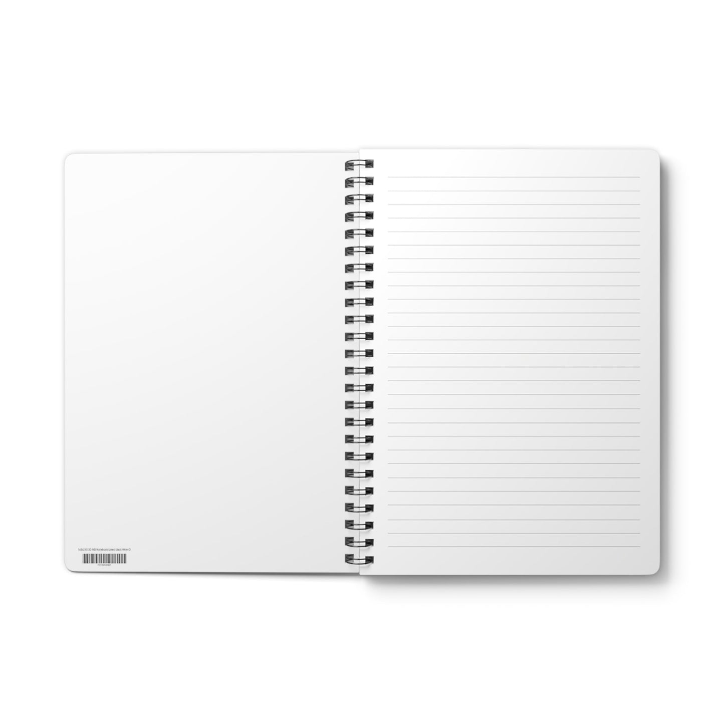 A5 Mai Autumn wirobound notebook open to lined pages with blank left page on Tampa Home & Garden Store
