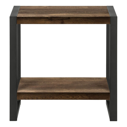 Accent Table Industrial Side Table with Flexible
