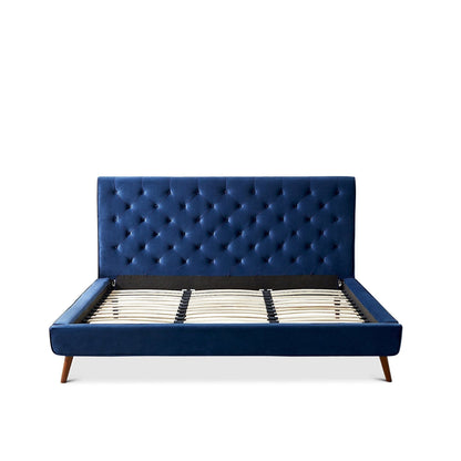 Dillon Mid Century Platform Bed and Headboard