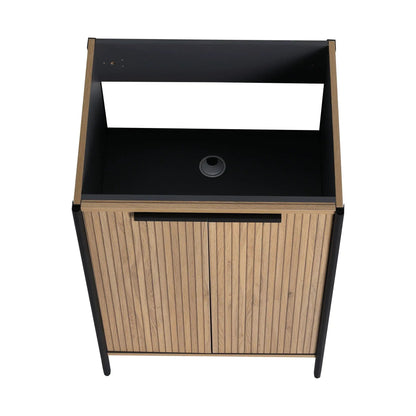 Contemporary Vanity with Adjustable Shelves