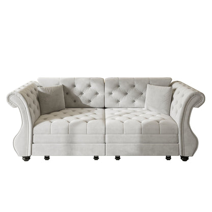 Oversized Chesterfield Sofa and a Pull Out Bed