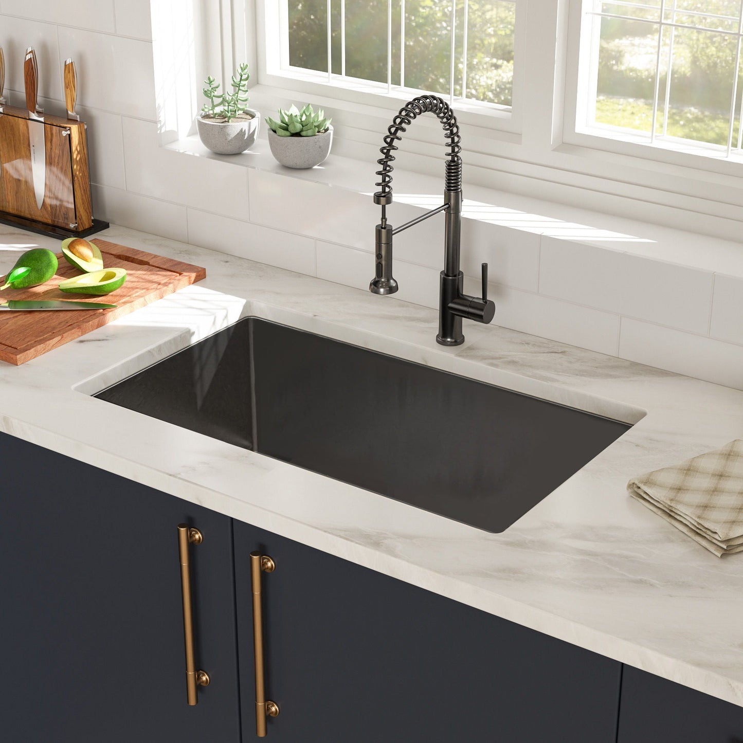 Undermount Single Bowl Kitchen Sink 16 Gauge
