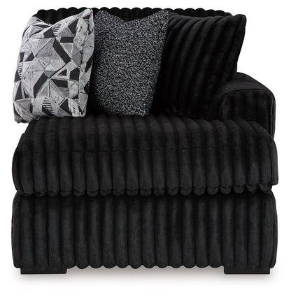 Midnight Madness Sectional and Jumbo Corduroy