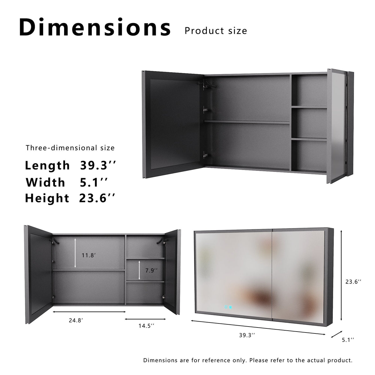 Wall LED Bathroom Cabinet and Aluminium Storage by HouseOfZazla; dark gray aluminum cabinet on Tampa Home & Garden Store