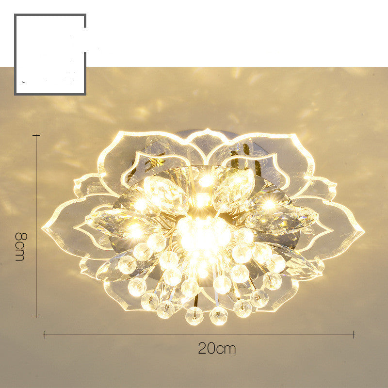 Lámpara de corredor de cristal pequeña Lámpara de sala de estar moderna minimalista