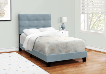 Transitional Upholstered Bed Frame and Headboard