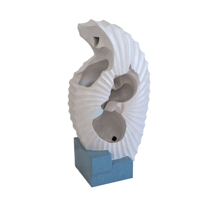 Abstract Water Fountain With Base and Night Light