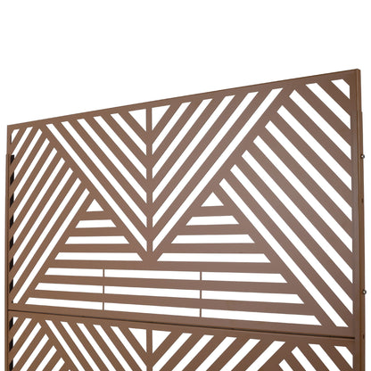 Freestanding Metal Privacy Screen and Stand