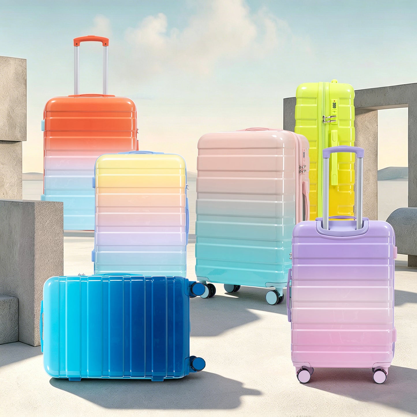 Stylish PC Spinner Luggage and Suitcases