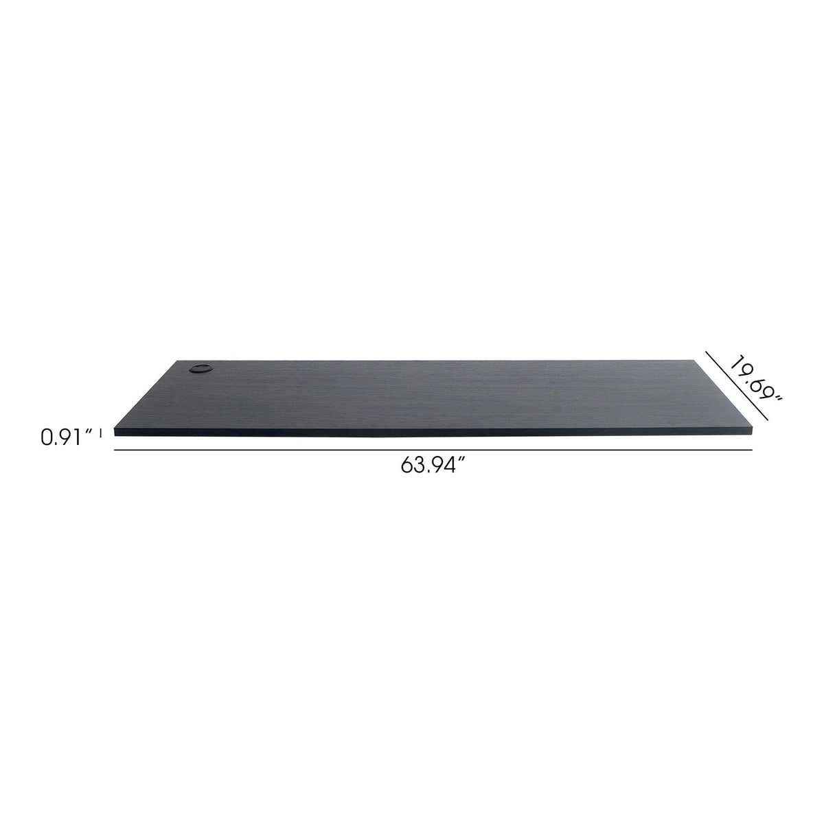 Astro Series Work Top Metallic Gray by HouseOfZazla, 63.94in L x 19.69in D x 0.91in H on Tampa Home & Garden Store