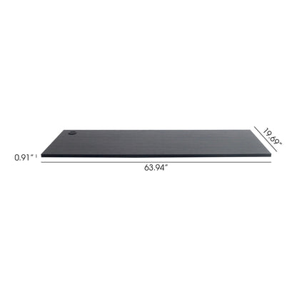 Astro Series Work Top Metallic Gray by HouseOfZazla, 63.94in L x 19.69in D x 0.91in H on Tampa Home & Garden Store