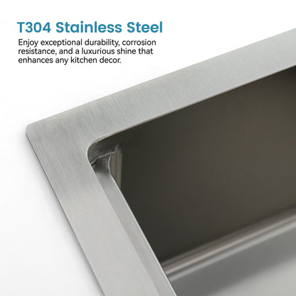 Brushed Stainless Steel Kitchen Sink for Home