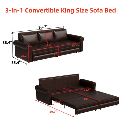 Chesterfield and convertible sleeper sofa