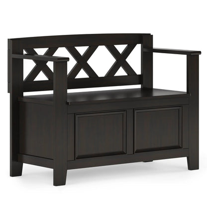 Amherst Small Transitional Entryway Storage Bench