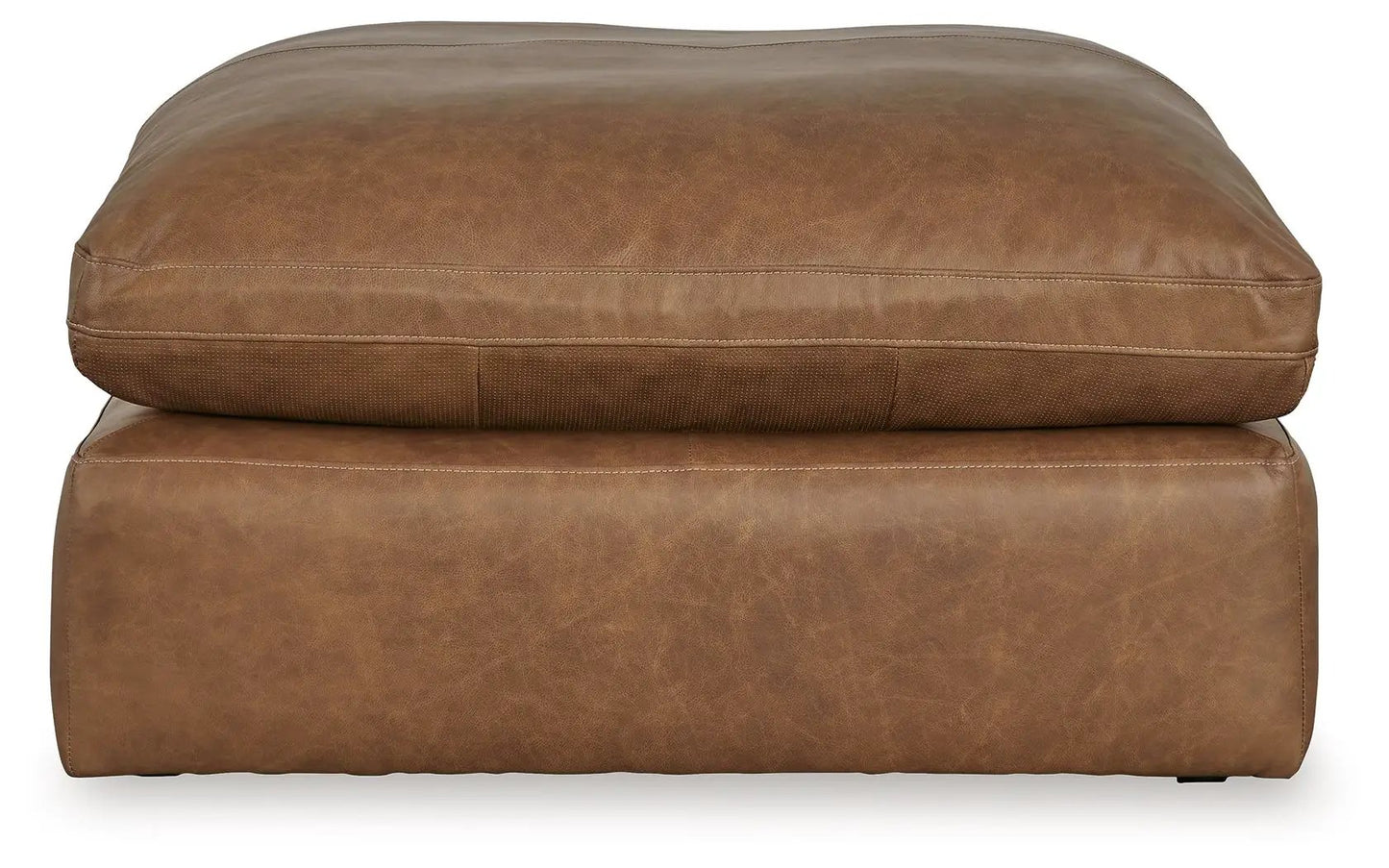 Emilia 3 Piece Sectional Loveseat Caramel Ottoman
