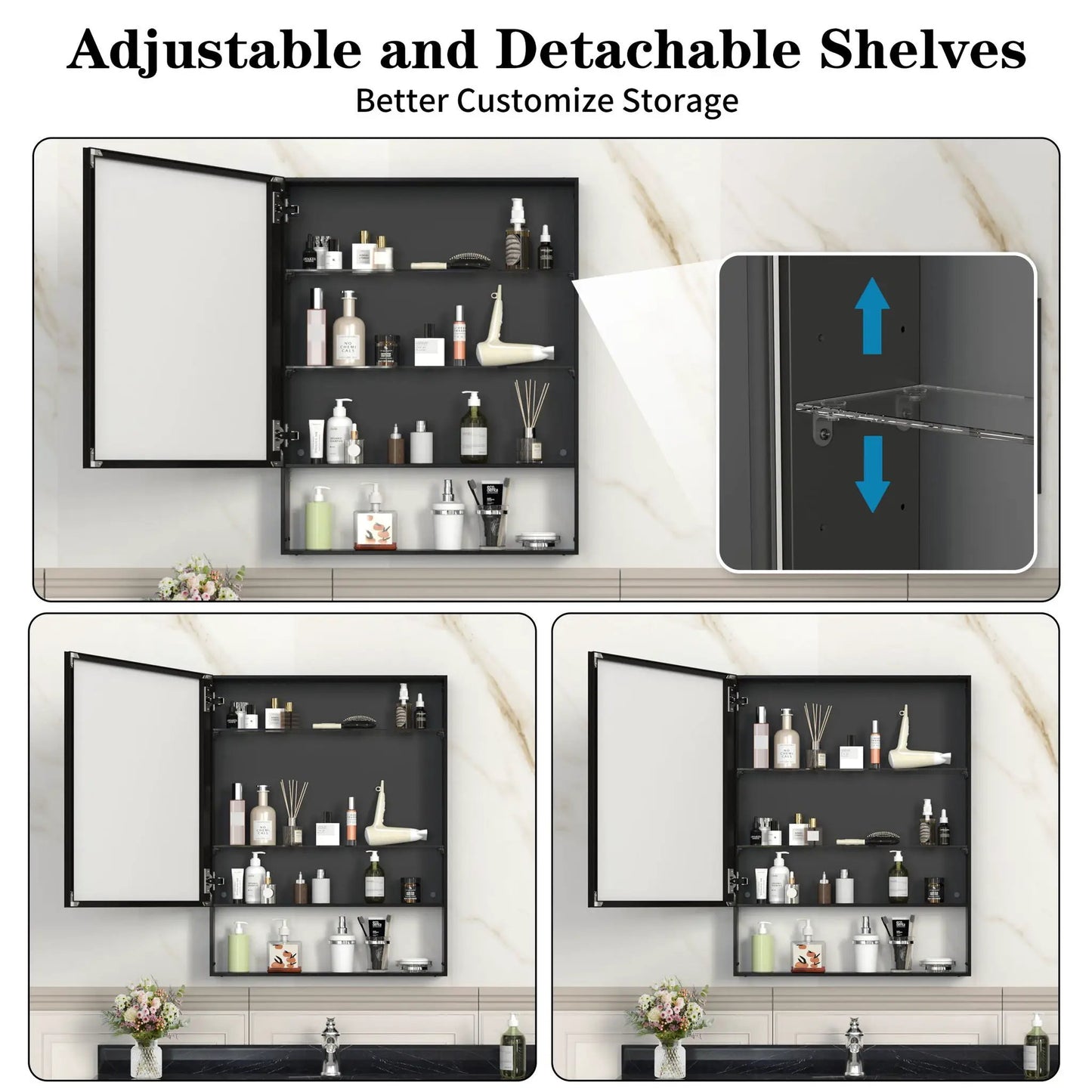 Medicine Cabinet With Mirror for Bathroom