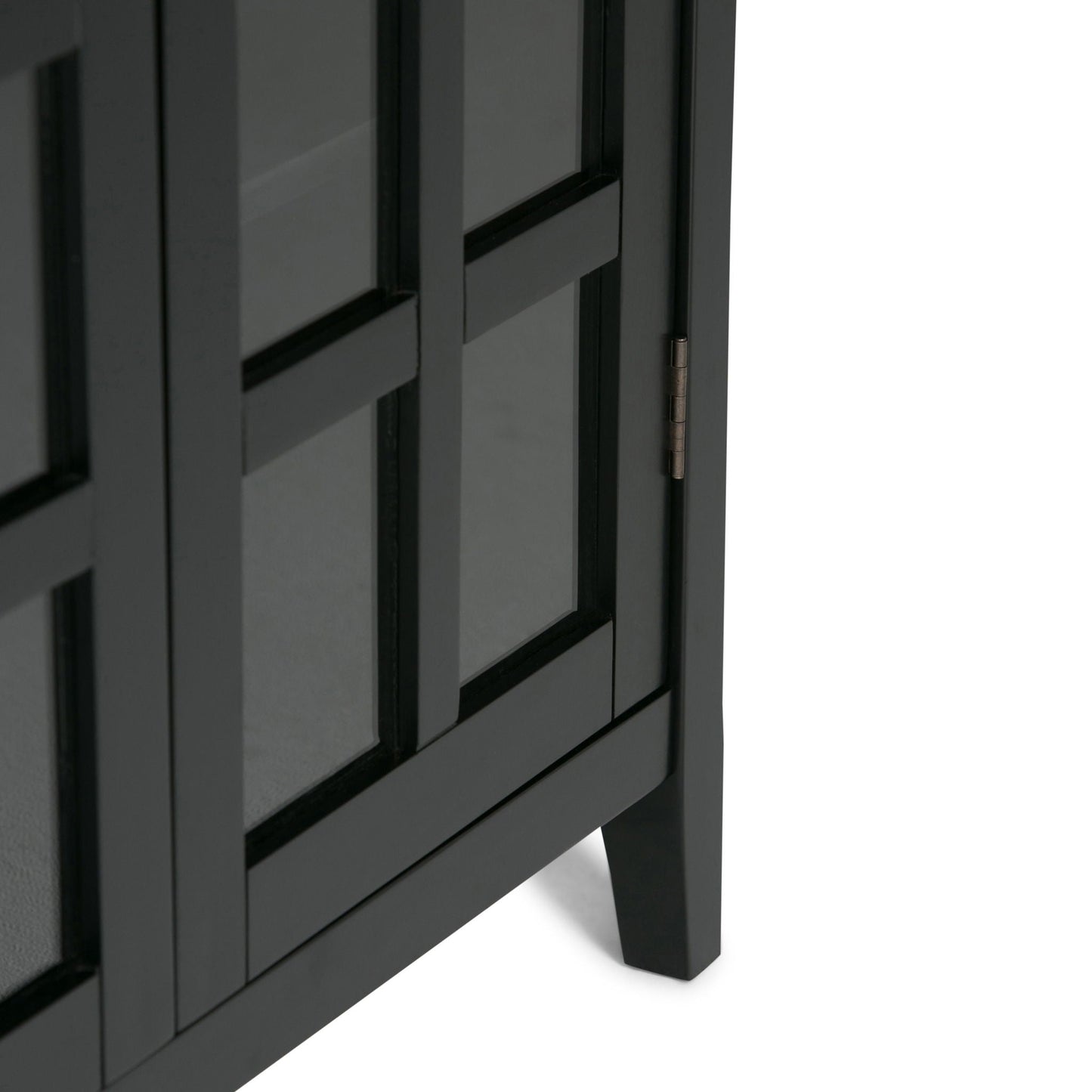 Acadian medium storage cabinet handcrafted in black espresso with paneled doors HouseOfZazla on Tampa Home & Garden Store