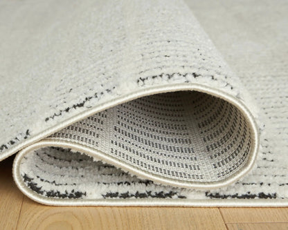 Turinwith Rug Ivory and Black Stripe Area Rug