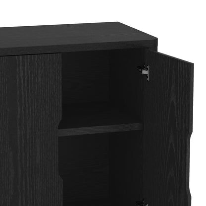 Rivington sideboard in black finish with soft-close doors and adjustable shelves HouseOfZazla on Tampa Home & Garden Store