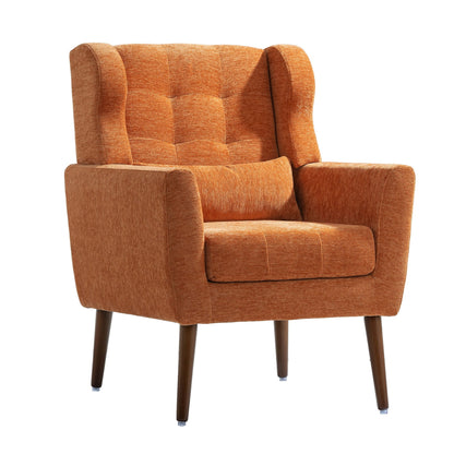 Modern Padded Accent Chair and Extra Pillow