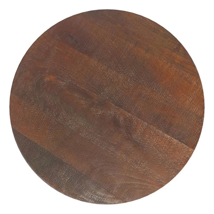 Boyd Handcrafted Accent Table round wood top warm brown finish by Unique Piece Furniture on Tampa Home & Garden Store