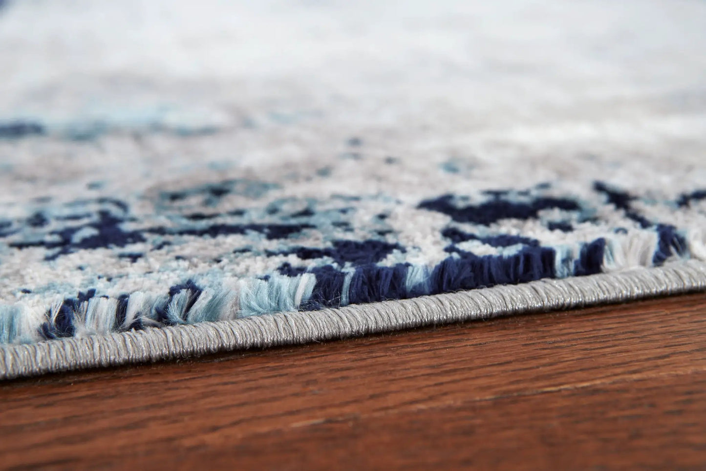 Leonelle Rug Abstract 8x10 White Blue Gray