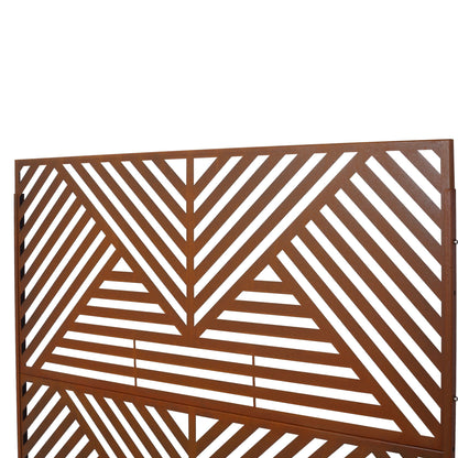 Freestanding Metal Privacy Screen and Stand
