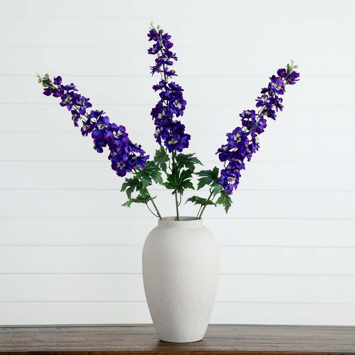 39" Artificial Delphinium Flower Stems- Set of 3 - Tampa Home & Garden Store