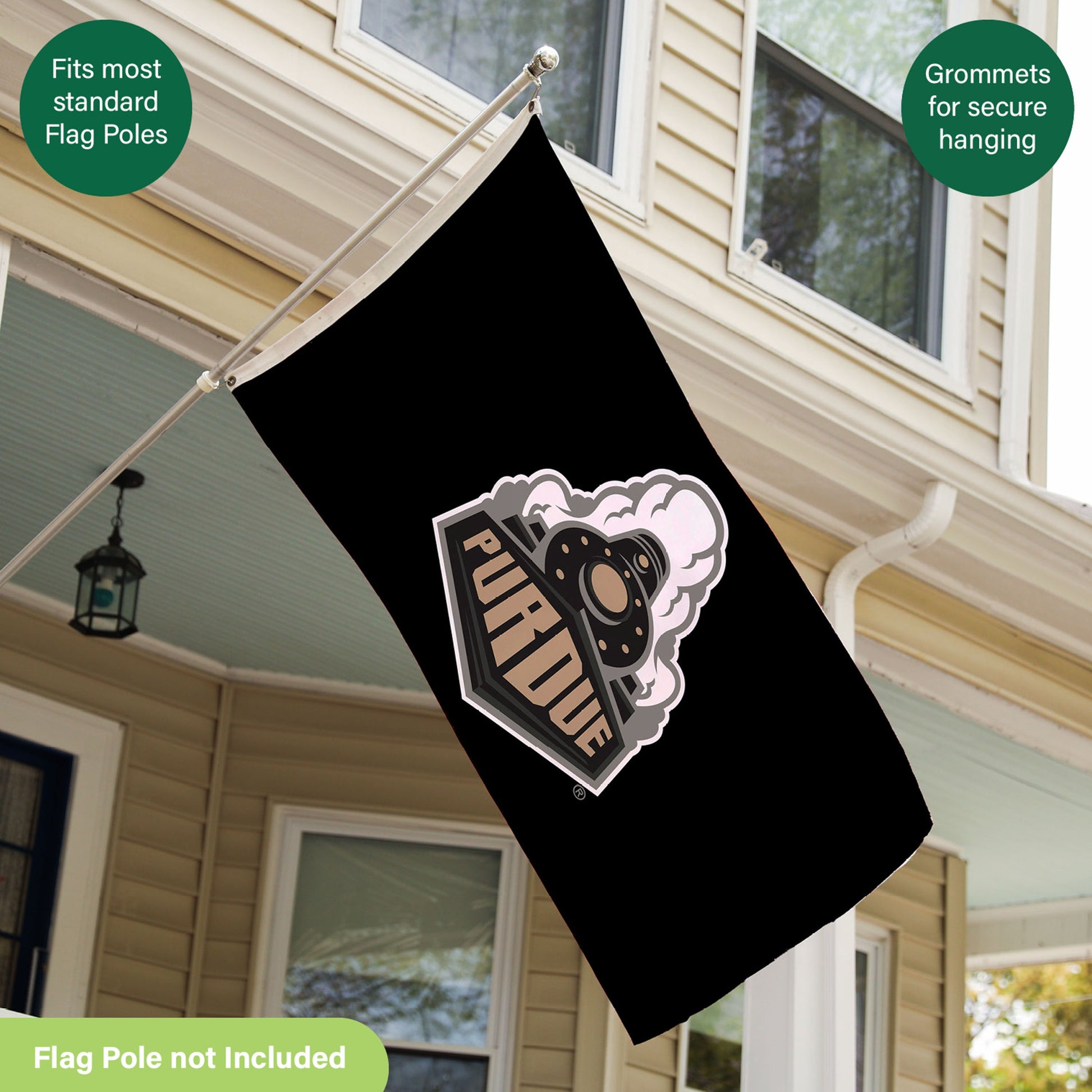 Purdue University flag 3x5 with 2 grommets Evergreen Enterprises Wholesale Collective on Tampa Home & Garden Store