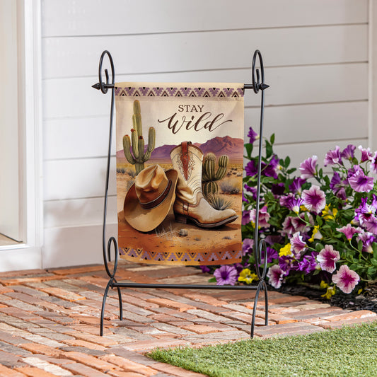 Wild West Suede Garden Flag - Tampa Home & Garden Store