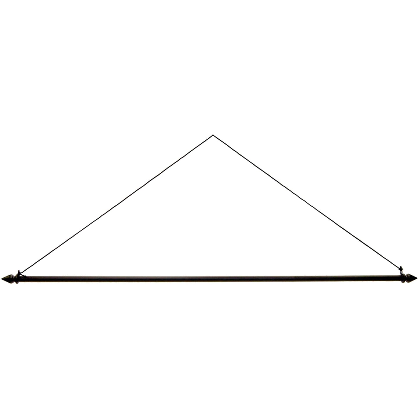 House Size Metal Dowel Flag Hanger long bar with angled cables by Evergreen Enterprises on Tampa Home & Garden Store