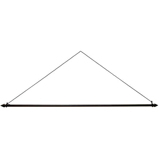 House Size Metal Dowel Flag Hanger long bar with angled cables by Evergreen Enterprises on Tampa Home & Garden Store
