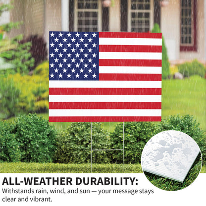 American Classic Stars & Stripes Yard Sign 24x18 flag design, Evergreen Enterprises garden decor on Tampa Home & Garden Store