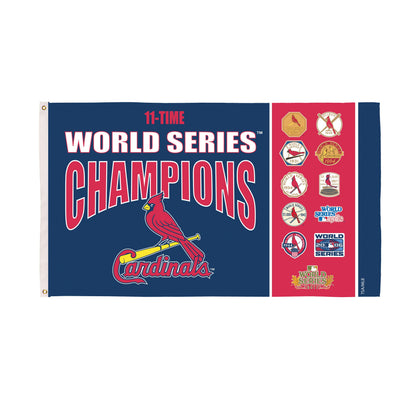 St Louis Cardinals 3x5 single-sided flag with 2 grommets World Series Champions design on Tampa Home & Garden Store